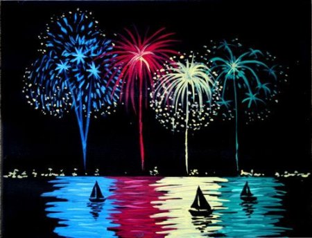 Салют красками