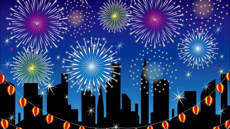 Картинки праздничного города для детей