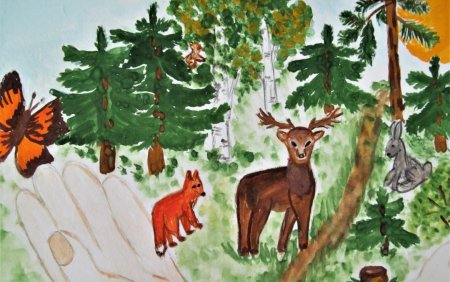 Конкурс лес в творчестве юных