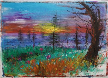 Лес в творчестве юных