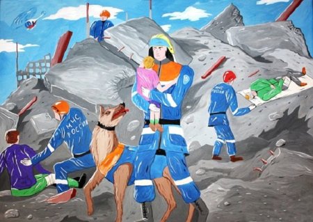 Рисунок ко Дню МЧС