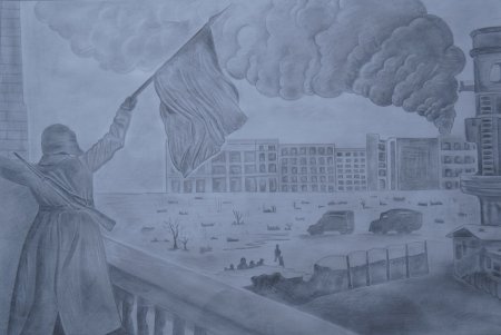 Рисунок на тему битва под Москвой