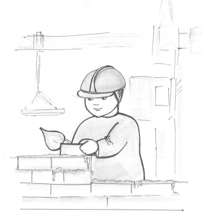 Строитель рисунок