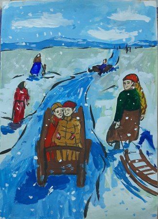 Зимушка зима рисунок