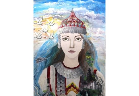 Чебоксарская красавица в 14 веке