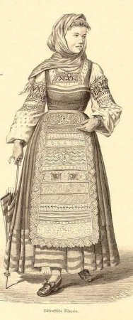 Чувашский наряд рисунок