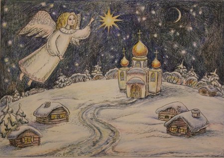 Рождество рисунок