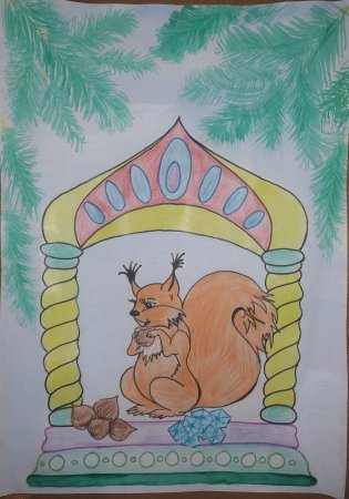 Рисунки по сказкам Пушкина