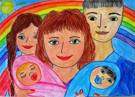 Рисунок ко Дню матери
