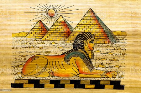 Древний Египет искусство Папирус сфинкс