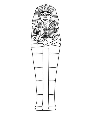 Саркофаг Тутанхамона 5 класс рисование