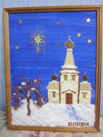 Рождественская ночь поделка