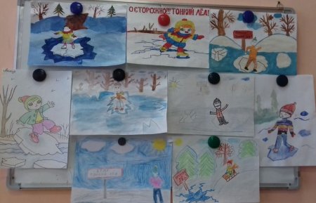 Аппликация на тему тонкий лед