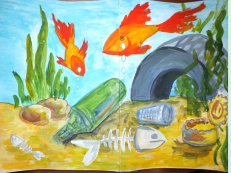 Рисунок на тему загрязнение природы