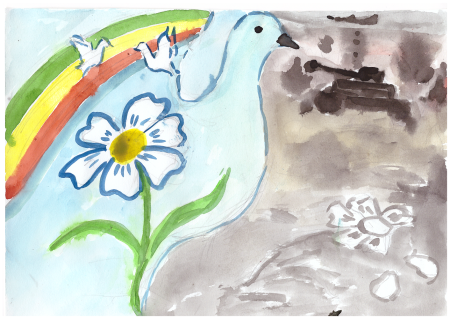 Рисунок на тему мир без войны