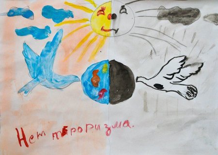 Рисунок на тему мир без войны