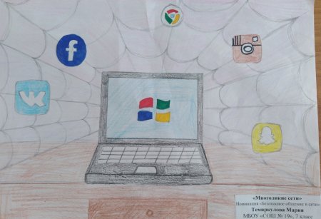 Рисунок на тему интернет друг или враг