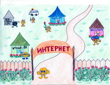 Рисунок на тему интернет