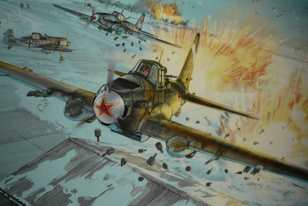 Самолёт ил-2 Штурмовик арт