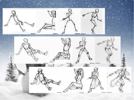 Изо человек в движении