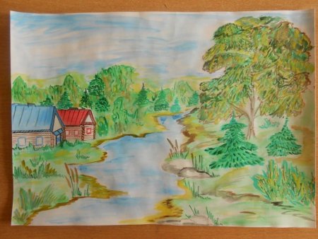 Рисунок на тему мой родной край