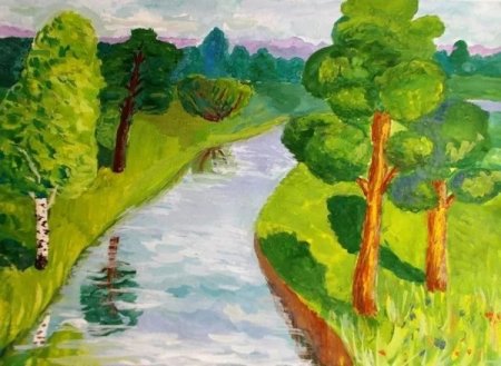 Рисунки на тему родной край для детского сада