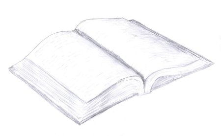 Нарисовать книги на столе