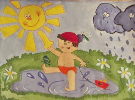 Рисунок на тему Здравствуй лето