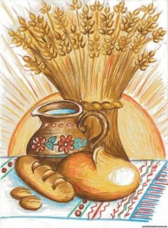 Рисование на тему хлеб