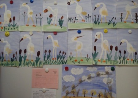 Рисование перелетные птицы средняя группа