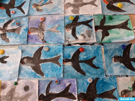 Рисование в ср гр перелетные птицы