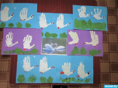 Аппликация ср гр перелетные птицы