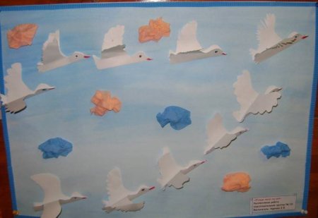 Рисование перелетные птицы старшая группа