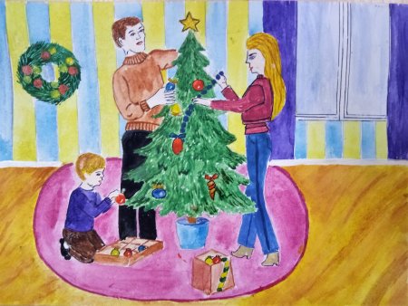 Рисунок праздник Рождества