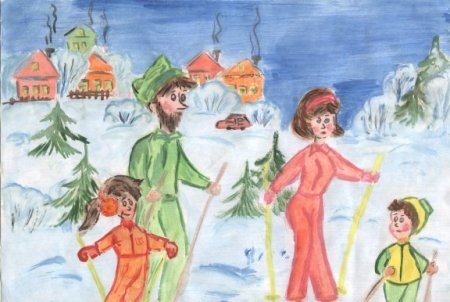 Рисунок на новогоднюю тему