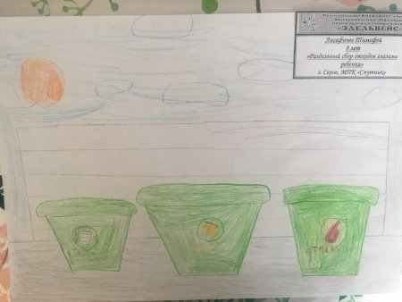 Раздельный сбор мусора рисунок на конкурс