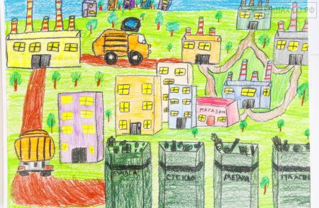 Рисунок на тему раздельный сбор мусора