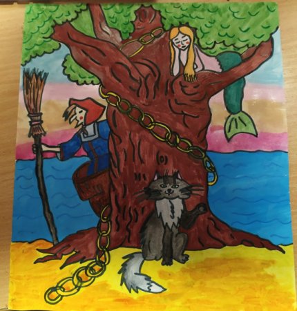 Лукоморье раскраска