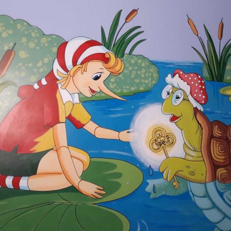 Буратино Артемон Пьеро раскраска