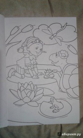Раскраска золотой ключик или приключения Буратино Мальвина