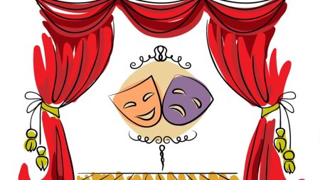Рисунок на тему театр
