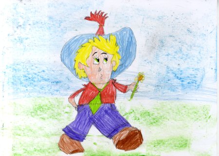 Нарисовать Незнайку
