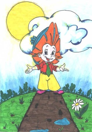 Рисование Незнайки