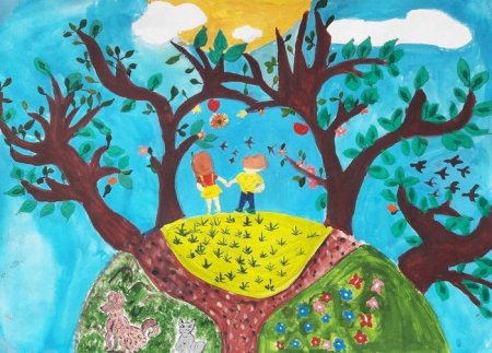 Идеи детского рисунка на тему природа