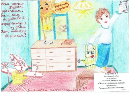 Дети Кубани берегут энергию рисунки на конкурс