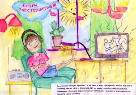 Дети Кубани берегут энергию рисунки на конкурс