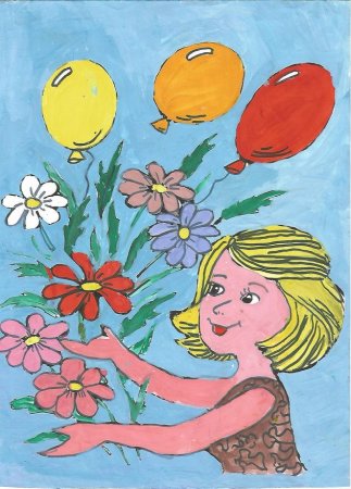 Рисунок ко Дню матери