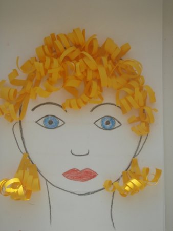 Портрет мамы в нетрадиционной технике