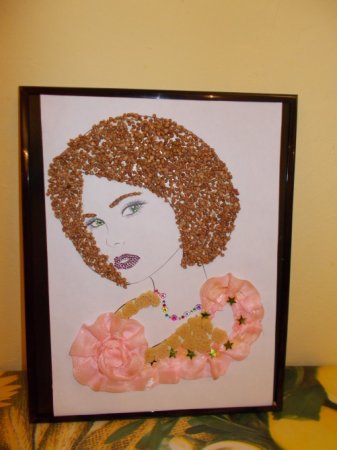 Аппликация моя мама