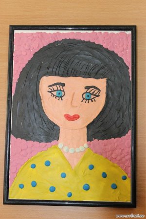 Портрет весны аппликация